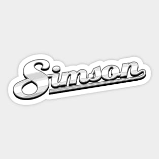 Simson Logo (metallic) Sticker